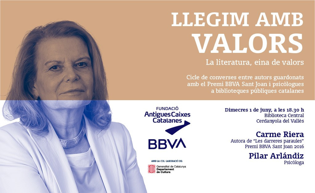 Carme Riera visitarà la Biblioteca Central amb el club de lectura ‘Llegim amb valors’ 